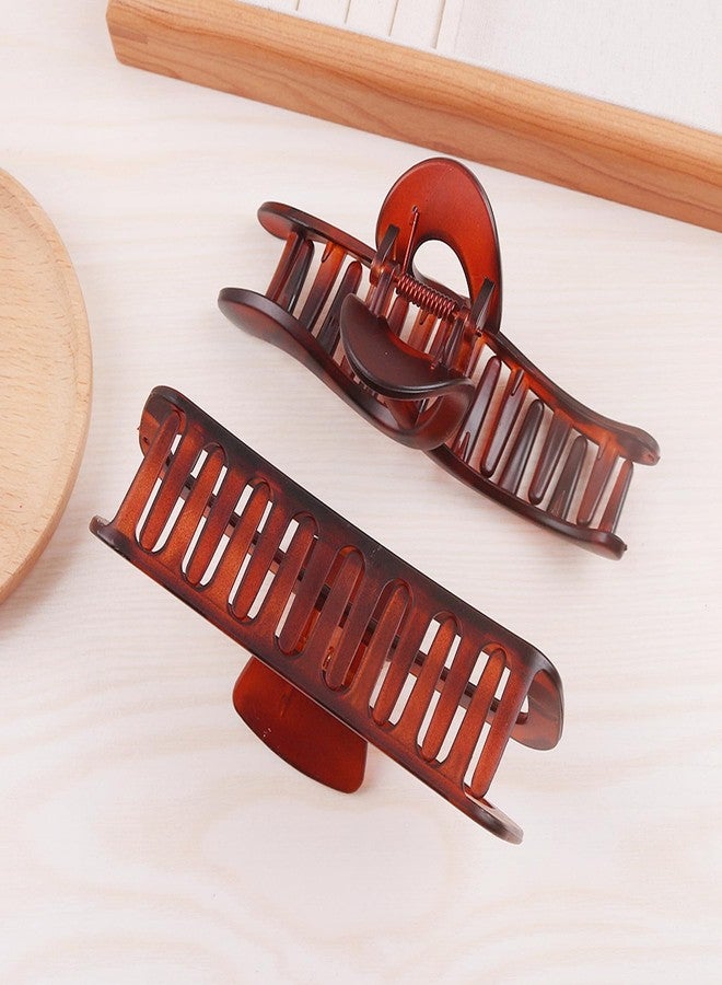 Sinide 5.1 Inch Big Hair Claw Clips for Women, SINIDE Extra Large Plastic Claw Clip Non-Slip Ponytail Barrette Strong Hold Banana Clips for Ladies Long Thick Hair, Jaw Claw Clips Hair Accessories - Image 4